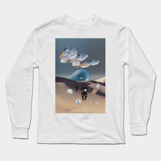 Time Travel Long Sleeve T-Shirt by Lerson Pannawit